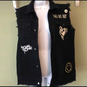 Customized Emo Black Hot Topic Vest
